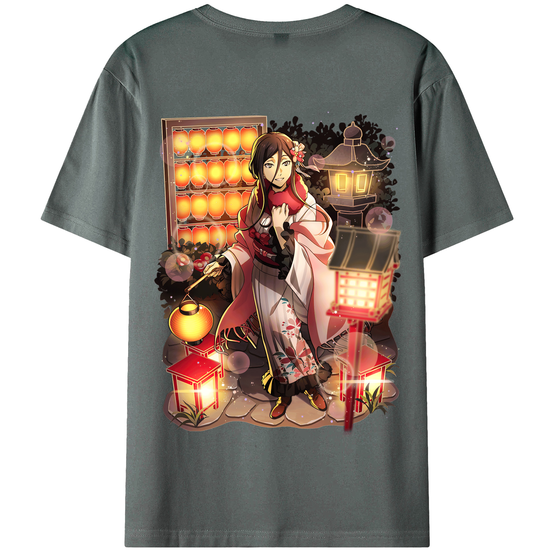 （画像用） 文豪ストレイドッグス Bungo Stray Dogs 綿100％半袖Tシャツ（背面プリント）
